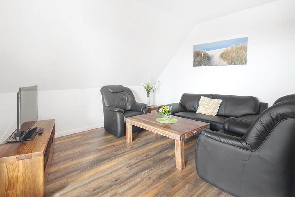 Wohnstube der Ferienwohnung der Pension Wohlfühlmöbel in der Stube