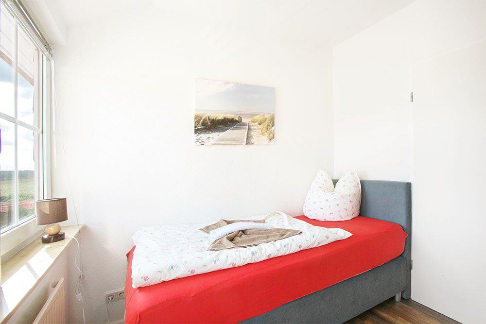 Einzelzimmer in der Ferienwohnung Einzelzimmer mit Boxspringbett